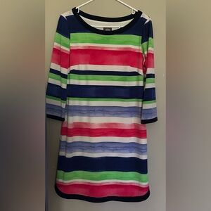 Vince Camuto size 10, Multicolor Striped Casual Dress